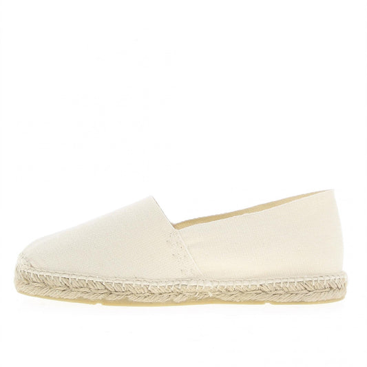 Classic Pale White Espadrilles | Hand-Sewn & 100% Made in France